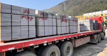 酒泉 芝麻灰地铺石出货日常