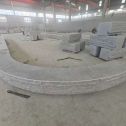 酒泉 芝麻白异形坐凳，自然面光面弧形加工
