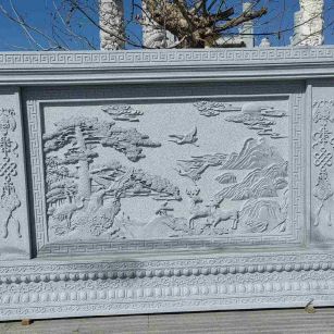 酒泉 芝麻白大型照壁，屏风，影壁