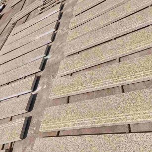 酒泉 黄金麻花岗岩光面楼梯踏步