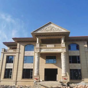 酒泉 黄金麻花岗岩别墅外墙干挂