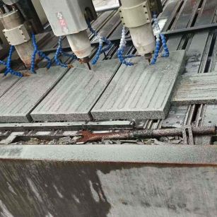 酒泉 芝麻白花岗岩荔枝面盲道雕刻