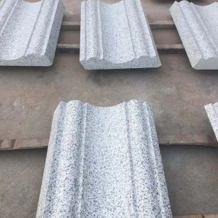 酒泉 白麻花岗岩光面别墅线条