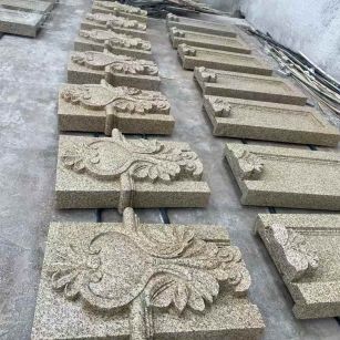 酒泉 黄金麻花岗岩别墅外墙雕刻板