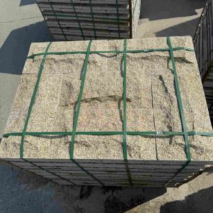 酒泉 黄金麻花岗岩石材自然面蘑菇石成品