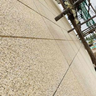 酒泉 黄金麻花岗岩荔枝面外墙干挂石材效果示例