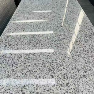 酒泉 白麻花岗岩光面毛板