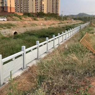 酒泉 白麻河道栏杆效果展示图