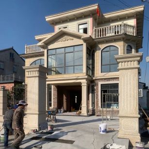 酒泉 黄金麻花岗岩荔枝面别墅外墙干挂私家专属