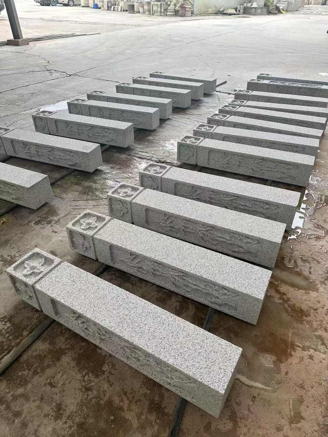 酒泉 白麻方柱雕花防水