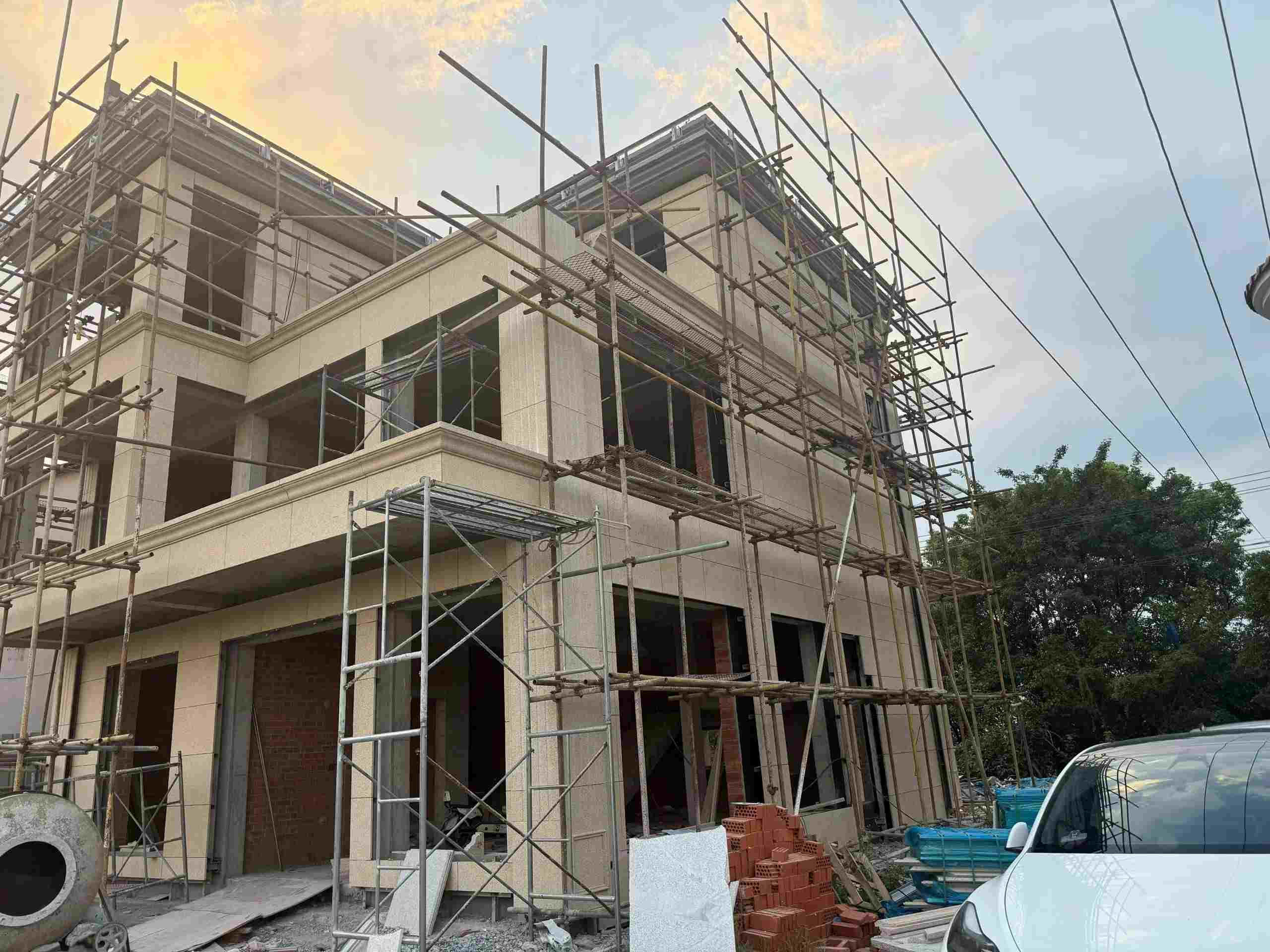 酒泉 黄金麻荔枝面花岗岩外墙干挂