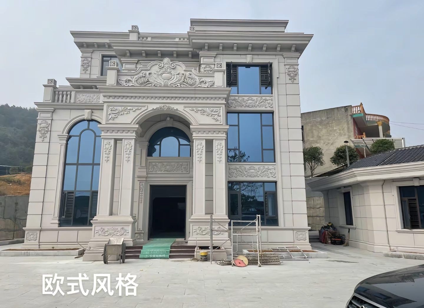 酒泉 白麻花岗岩别墅外墙干挂