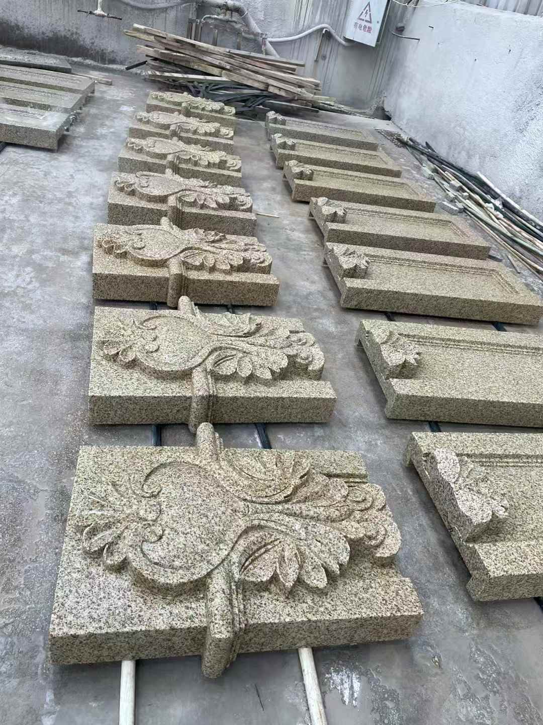 酒泉 黄金麻花岗岩别墅外墙雕刻板