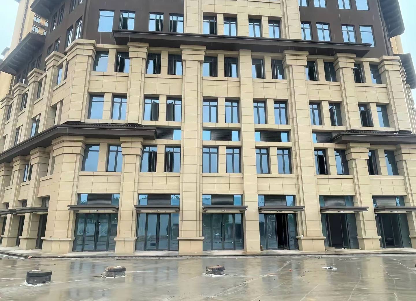 酒泉 黄金麻花岗岩荔枝面小区外墙干挂