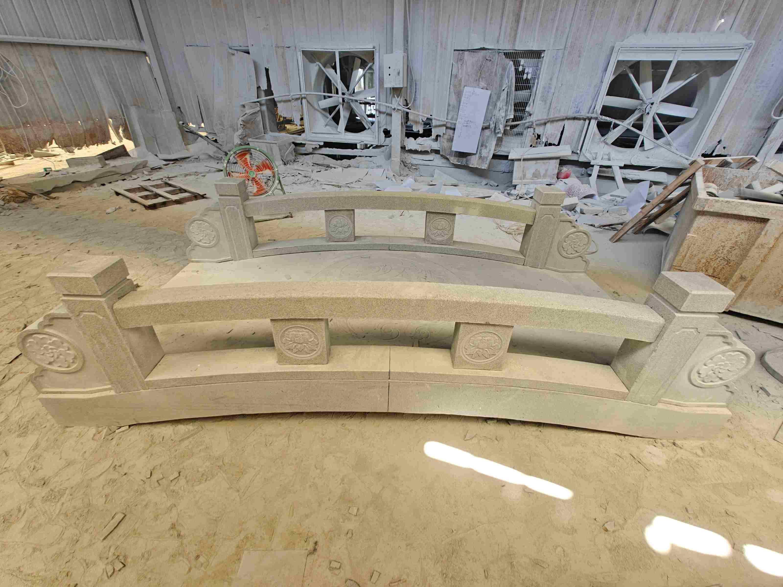 酒泉 芝麻灰花岗岩异形加工-拱桥，石桥