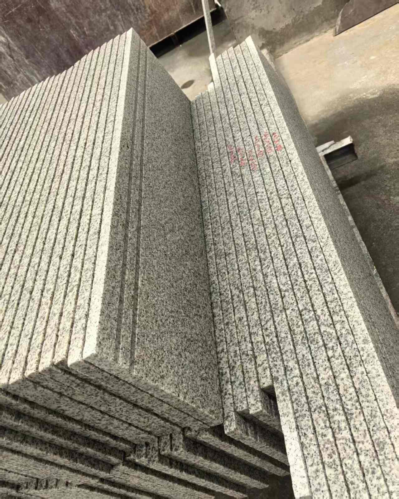 酒泉 白麻荔枝面花岗岩楼梯踏步