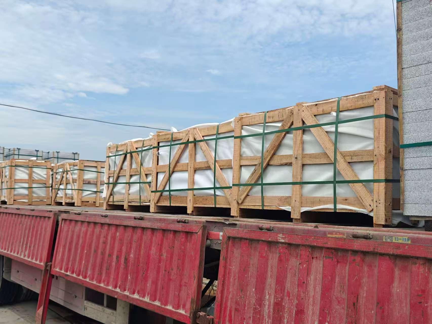 酒泉 芝麻白花岗岩地铺石出口专车-泰国游