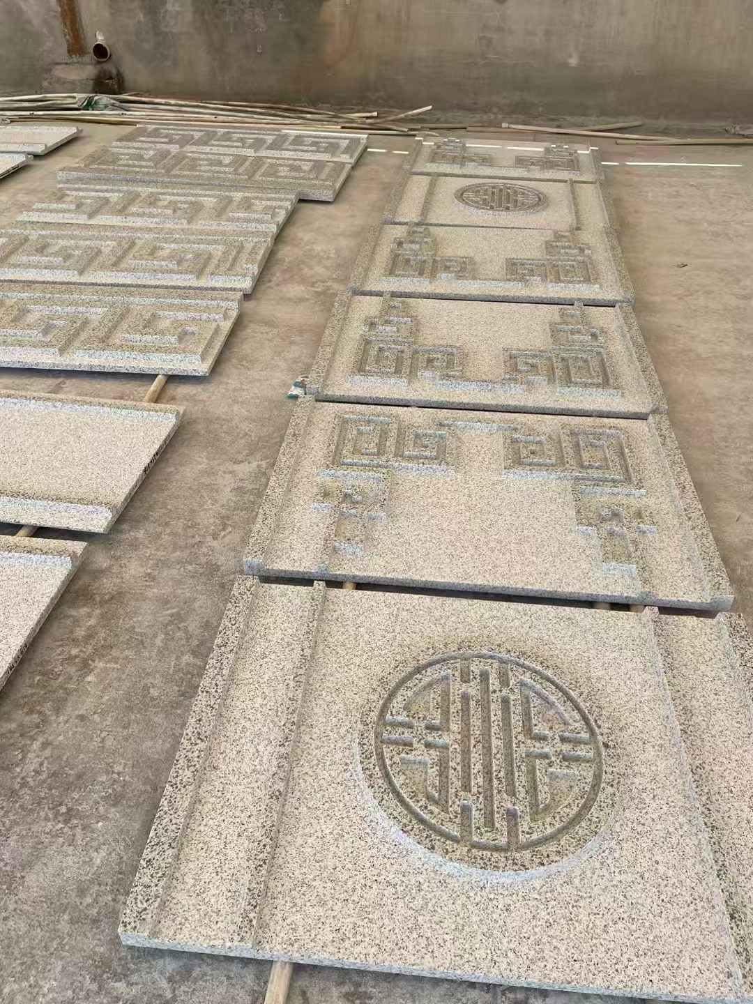 酒泉 白麻花岗岩外墙立面雕刻板