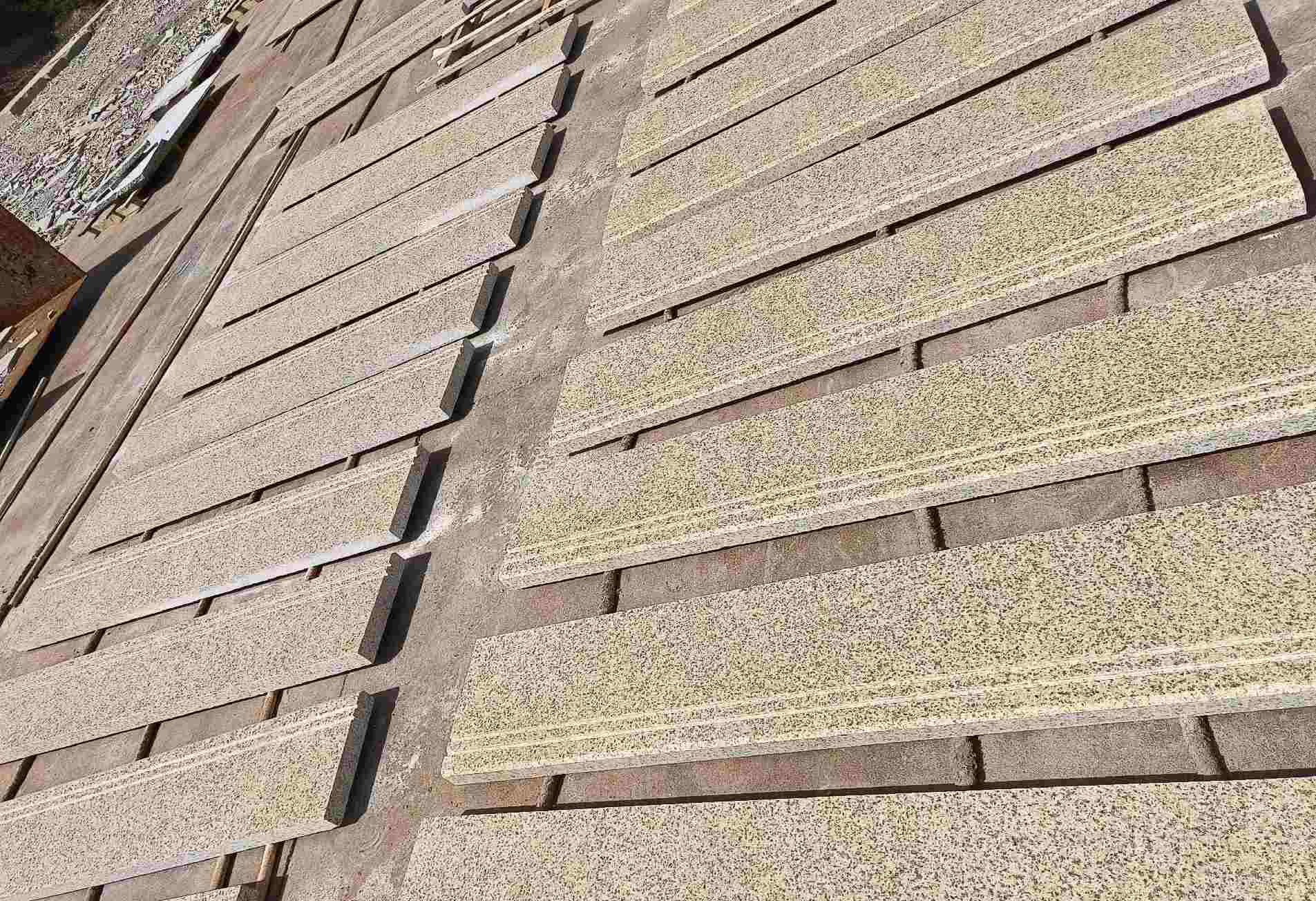 酒泉 黄金麻花岗岩光面楼梯踏步