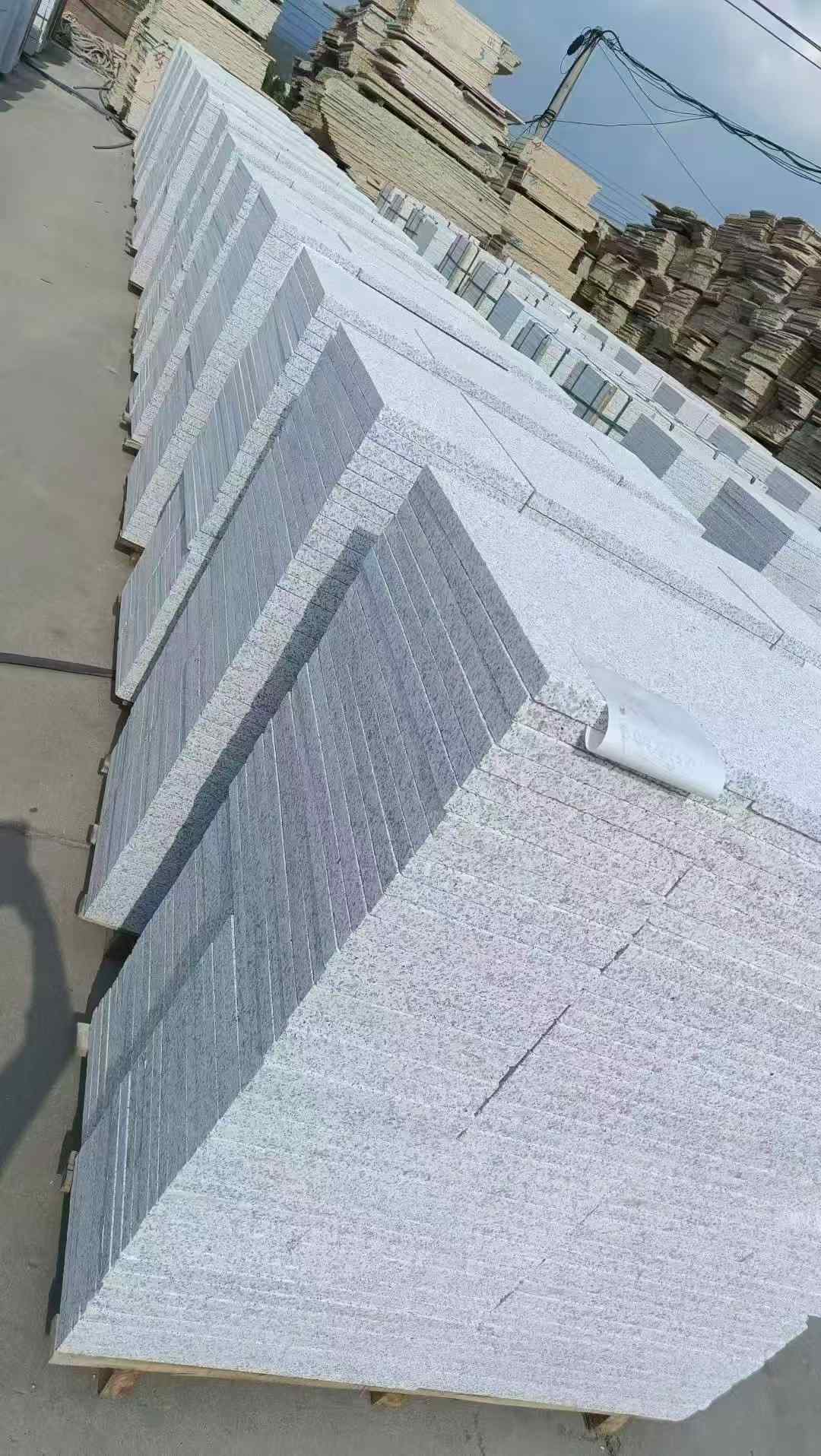 酒泉 白麻荔枝面花岗岩地铺石