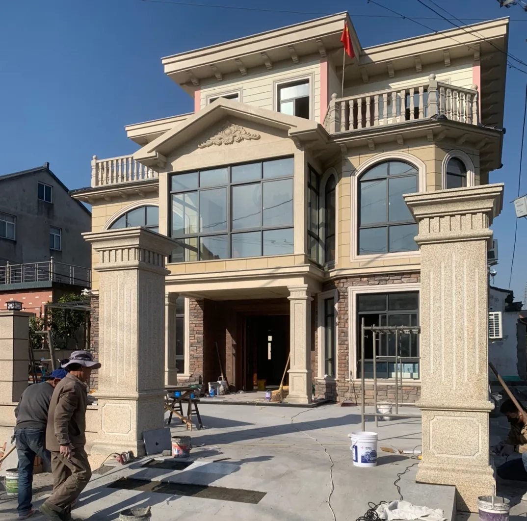 酒泉 黄金麻花岗岩荔枝面别墅外墙干挂私家专属