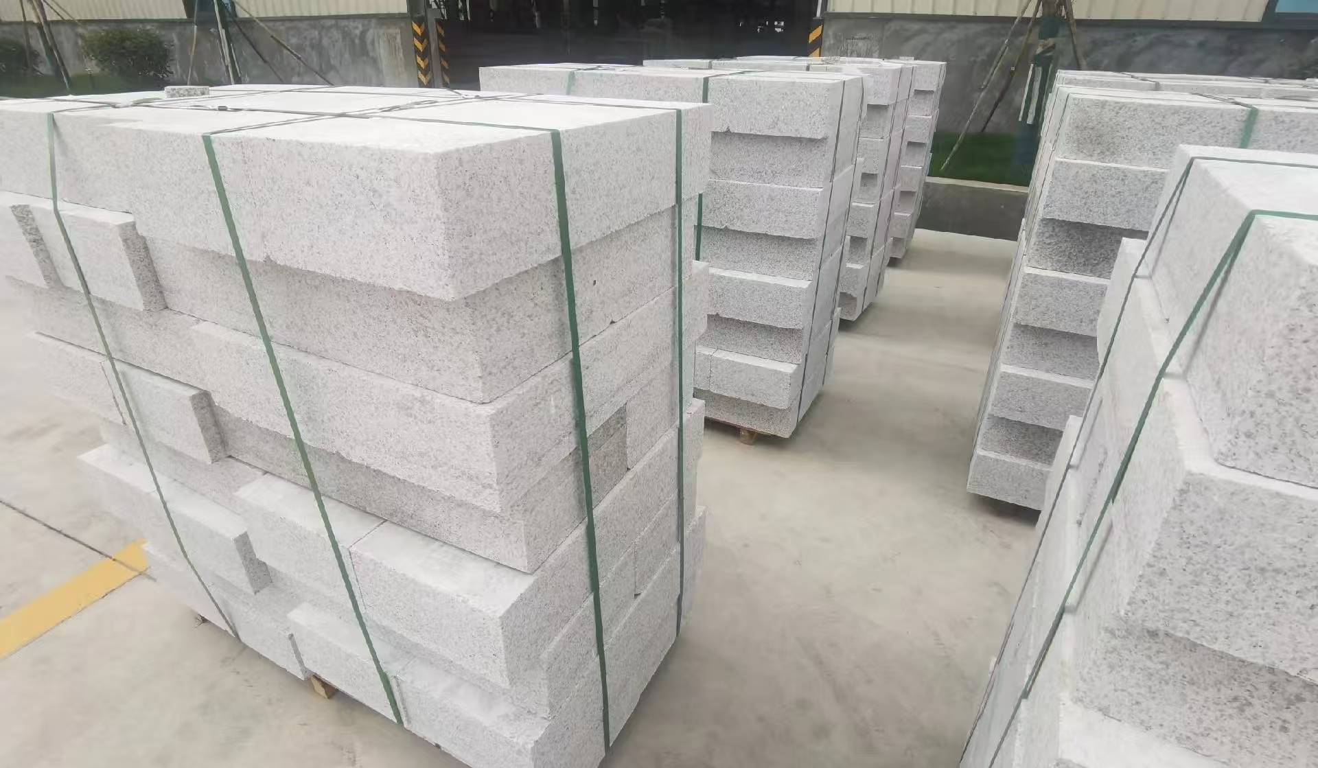 酒泉 白麻花岗岩路沿石，立缘石，平缘石，路牙石，道牙石，马路牙子等